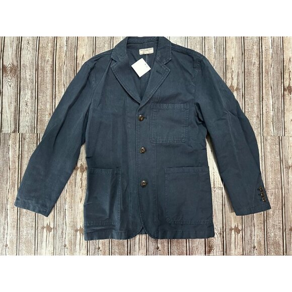 Wallace & Barnes cotton lined Blazer jacket color navy Size 34s - Picture 1 of 7